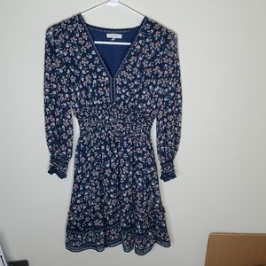 Navy blue Long Sleeve Dress